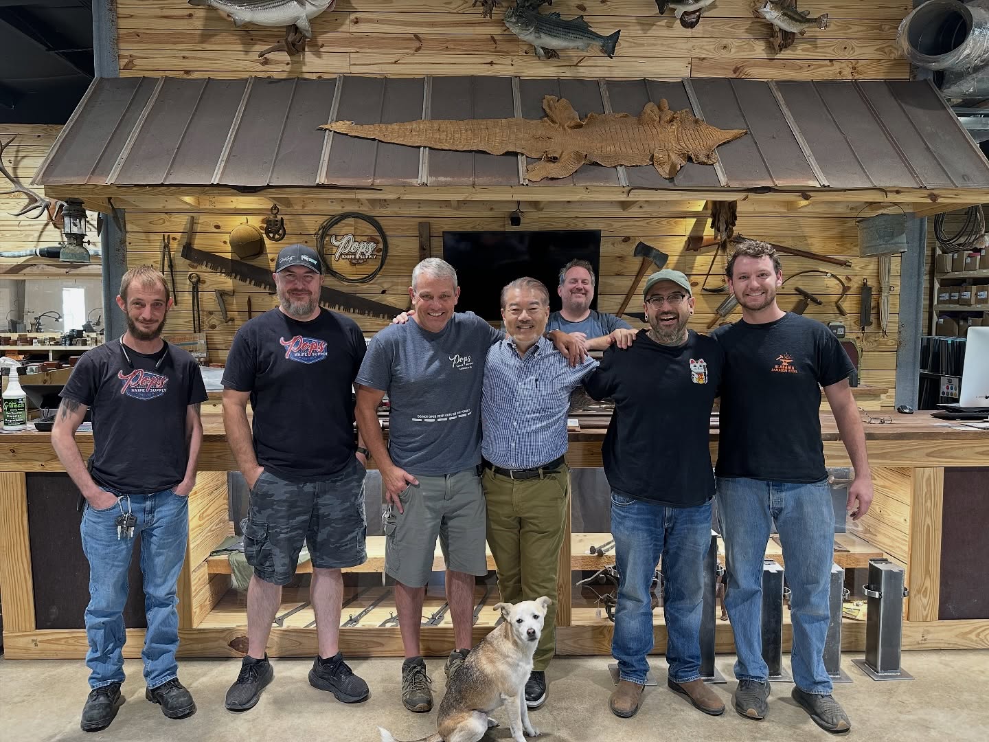 H&K visiting overseas trading partners at Pops Knife Supply