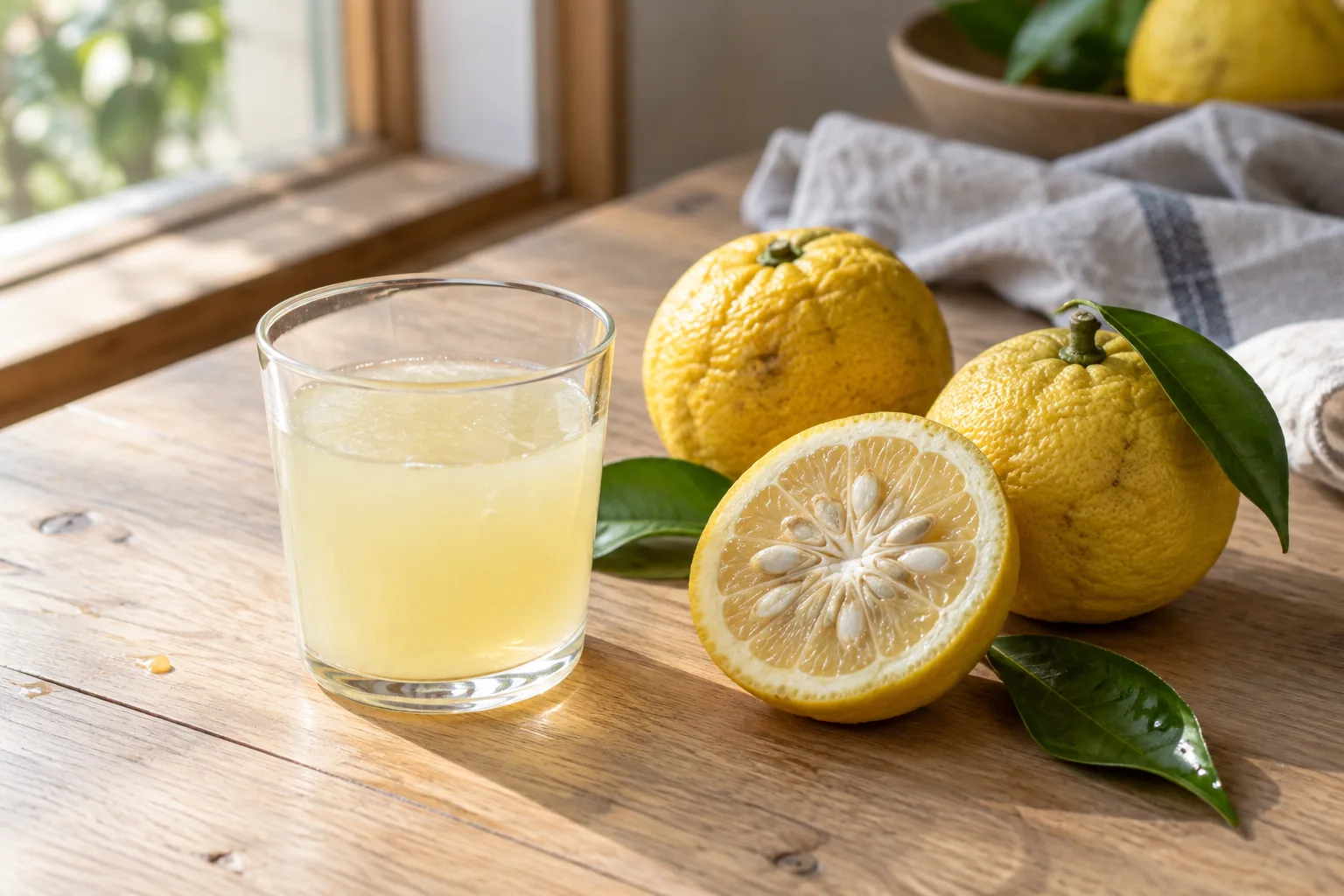 Japanese yuzu juice for cocktails and professional kitchens