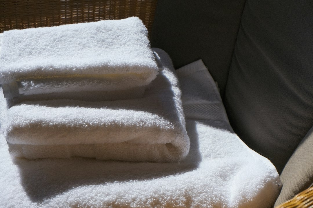 Bath towels in natural light — daily goods lifestyle image