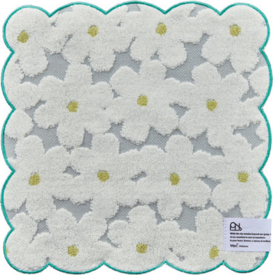 Wpc. Patterns Scalloped Handkerchief — Fleurage Off White H13-592-204