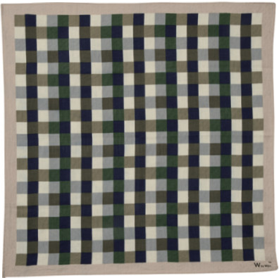 Wpc. Patterns Large Unisex Handkerchief — Block Check H23-305-204