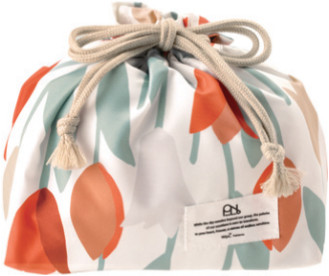 Wpc. Patterns Lunch Drawstring Bag — Blooming Tulip Red W059-331-204