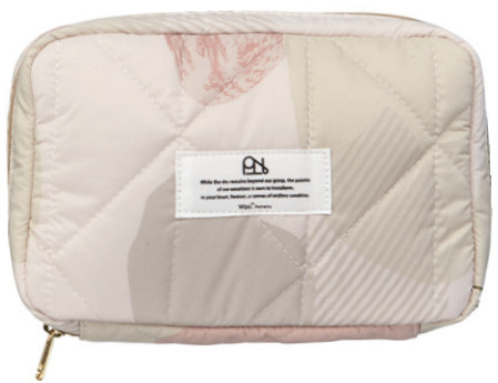 Wpc. Patterns Quilted Gadget Pouch — Nuance Pattern Pink W164-274-204