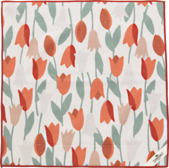 Wpc. Patterns Insulated Self-Adhering Cloth — Blooming Tulip Red W201-331-204