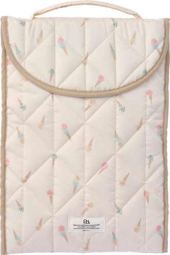 Wpc. Patterns Quilted Laptop Case — Ice Cream Off White W210-365-204